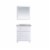 Luna - 30 - White Cabinet + Matte White VIVA Stone Solid Surface Countertop Perspective: front