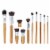 Zoe Ayla Professional Bamboo Make-Up Brush Set Perspective: front