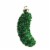 Holiday Ornament Jeweled Pickle Glass Glittered Green Cucumber Go3003 Perspective: front