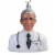 Holiday Ornament Dr Fauci Glass Physician Pandemic Covid19 Go8046 Perspective: front