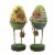 Lori Mitchell Eggland's Best Duo Polyresin Easter Crazy Socks Baskets 80059. Perspective: front