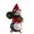 De Carlini Penguin In Santa Hat & Vest Ornament Italian Christmas Bird A2162 Red Perspective: front