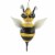 Blu Bom Stinger The Bee Glass Ornament Honey Buzz Nectar 10027 Perspective: front