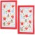 Tabletop Santa & Snowman Tea Towel Cotton Madeleine Floyd 022Msa Perspective: front