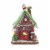 Christmas Gingerbread House With Led Clay Table Top Lighted Gbj0021 Green Perspective: front