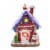 Christmas Gingerbread House With Led Clay Table Top Lighted Gbj0021 Purple Perspective: front
