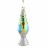 Holiday Ornament Lava Lamp Glass Ornament Retro 60S 70S Slime Go8357 Blue Perspective: front