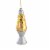 Holiday Ornament Lava Lamp Glass Ornament Retro 60S 70S Slime Go8357 Orange Perspective: front