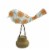 Home Decor Mod Floral Bird On Stand Metal Mother's Dayy Cb176161 Orange Perspective: front