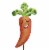 Home & Garden Vegetable Garden Marker Metal Stake Summer S22049 Carrot Perspective: front