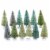 Christmas Winter Green Trees Set 12 Plastic Bottle Brush Neutral Ms436lwg Perspective: front