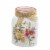 Stony Creek Hollyhocks Lit Jar With Bow Flowers Electric Mother's Day Llh2272 Yellow Perspective: front