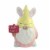 Tabletop Gnome Mini Candy Jar Ceramic Easter Rabbit Bunny A6851 Yellow Perspective: front