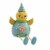 Chick Figurine - One Figurines 4.25 Inch, Polyresin - Flowers Polka Dots A5373I Perspective: front