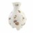 Home Decor Cottage Floral Vase Dolomite Footed Flowers A7007 Gray Perspective: front