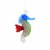Holiday Ornament Festive Seahorse Artglass Glass Small Marine Fish Orn74942 Red Perspective: front