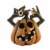 Halloween Silly Eyes Pumpkins Polyresin Lighted LED Th00693 Two Eye Perspective: front