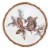 Tabletop Woodland Critter Plate Ceramic Cocktail Pinecones Th00655 Squirrel Perspective: front