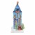 Christmas Blue Townhouse Paper Board Putz Bird Bottle Bursh Tree Hou341 Perspective: front