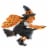 Halloween Witch Wall Decoration Paper Mache Vintage-Style Broom Pm223w Perspective: front