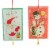 Holiday Ornament Holiday Tag Ornaments Santa Snowman Reindeer Mx179955 Hohoho Perspective: front