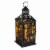 Halloween Led Metal Lantern Metal Stacked Pumpkin Haunted House 8Led593 House Perspective: front