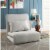 Relaxie Linen 5-Position Adjustable Convertible Flip Chair Sleeper Dorm Bed Couch Lounger So Perspective: front