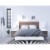 Celebri-T 5 Piece Full Size Bedroom Set White and Walnut Perspective: front