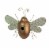 Metal Copper Hanging Decorative Bumblebee Bird House Outdoor Home Garden Decor Perspective: front