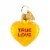 Old World Christmas 1.50 Conversation Heart Ornament True Love Valentine's Perspective: front