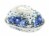Blue Rose Polish Pottery Melanie Butter Dish Perspective: front