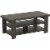 Safdie & Co. 41.25 L Coffee Table 3 Shelves in Dark Grey Perspective: front