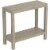Safdie & Co. 26 L 1-Shelf Console Table in Dark Taupe Perspective: front