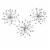 Jeweled 3D Bursting Star Wall Sculpture Set of 3 - Silver Perspective: front