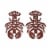 Distressed Red Cast Iron Lobster Shaped Trivet Set of 2 Perspective: front