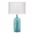 Jamie Young Co Madeline Transitional Ceramic Table Lamp in Blue Perspective: front