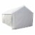 Caravan Canopy White Domain Carport Sidewall Enclosure Set Perspective: front