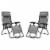Caravan Sports Infinity Zero Gravity Chair 2pk Grey Perspective: front