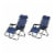 Caravan Sports Infinity Zero Gravity Chair 2pk Blue Perspective: front