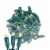 100 Light LED Christmas Mini Light Set, Patio Light, Warm White, Green Wire, 34’ Perspective: front