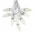 25 Foot C9 LED Warm White Christmas Light Set, Hanging String Lights, White Wire Perspective: front
