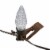 39032 Brown All in One Christmas Light Clip, C7/C9 Base, Shingle, 25 Pack Perspective: front