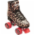 Impala Sidewalk Womens Roller Skates - Leopard - Size: US Men's 6 US Women's 8 Perspective: front