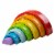 Bigjigs Toys, Wooden Stacking Rainbow - Small Perspective: front