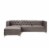 Ergode Sectional Sofa Gray Velvet Perspective: front