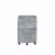 Ergode File Cabinet Faux Concrete & Silver Perspective: front