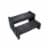Vinyl Works 29 Inch Deluxe Resin Multi Purpose Home Spa and Hot Tub Steps, Black Perspective: front