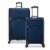 U.S. Traveler Esther 2-Piece Expandable Spinner Luggage Set - Navy Perspective: front