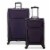 U.S. Traveler Esther Expandable Spinner Luggage Set - Purple Perspective: front