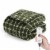 Sunbeam Heated Throw Blanket - Plaid Green Perspective: front